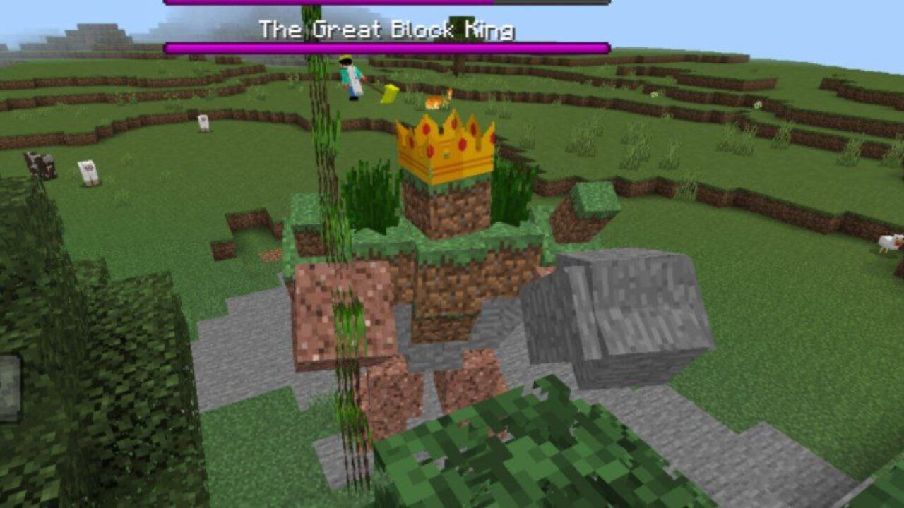 Great Block King from Random Boss Mod for Minecraft PE