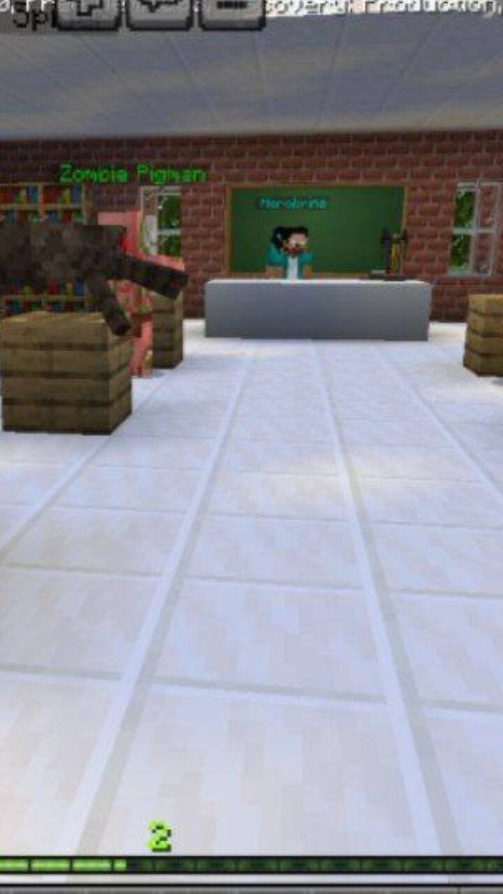 Inside from Monster School Map for Minecraft PE