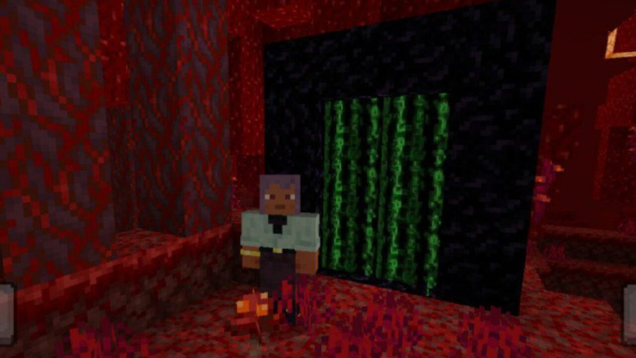 Matrix from Stars Alternate Portals Texture Pack for Minecraft PE