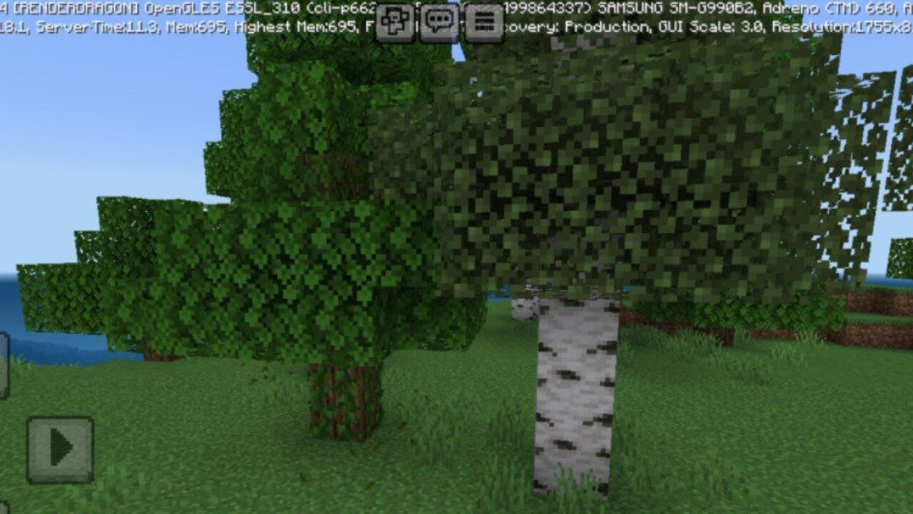 Nature from Fused Falling Leaves Mod for Minecraft PE