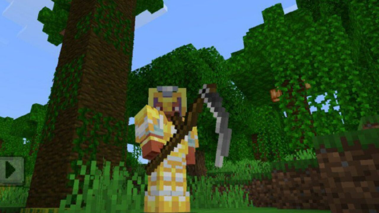 Scythe from Fiery Combat Mod for Minecraft PE