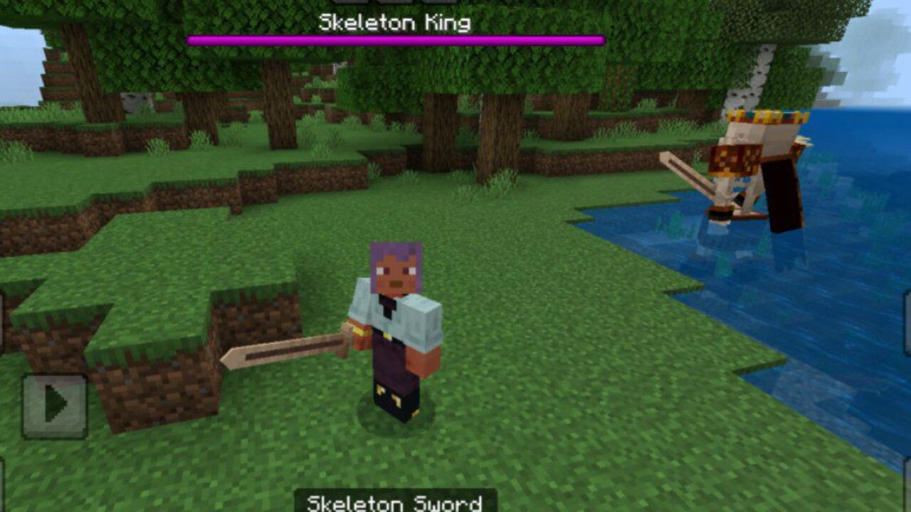 Sword from Skeleton King Mod for Minecraft PE