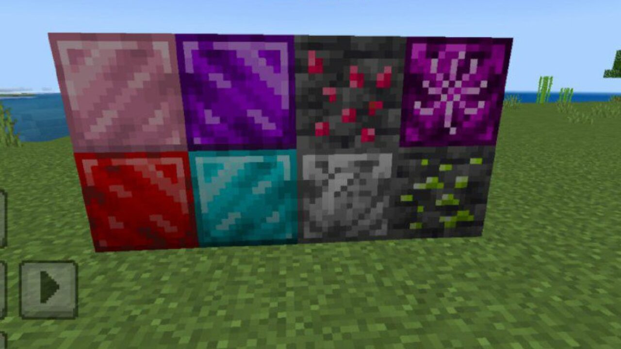 Blocks from Crystal Craft Mod for Minecraft PE