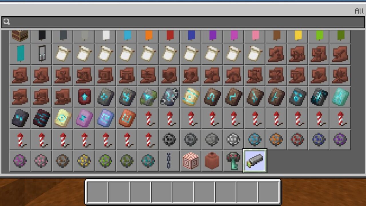 Inventory from Piston Arm Mod for Minecraft PE