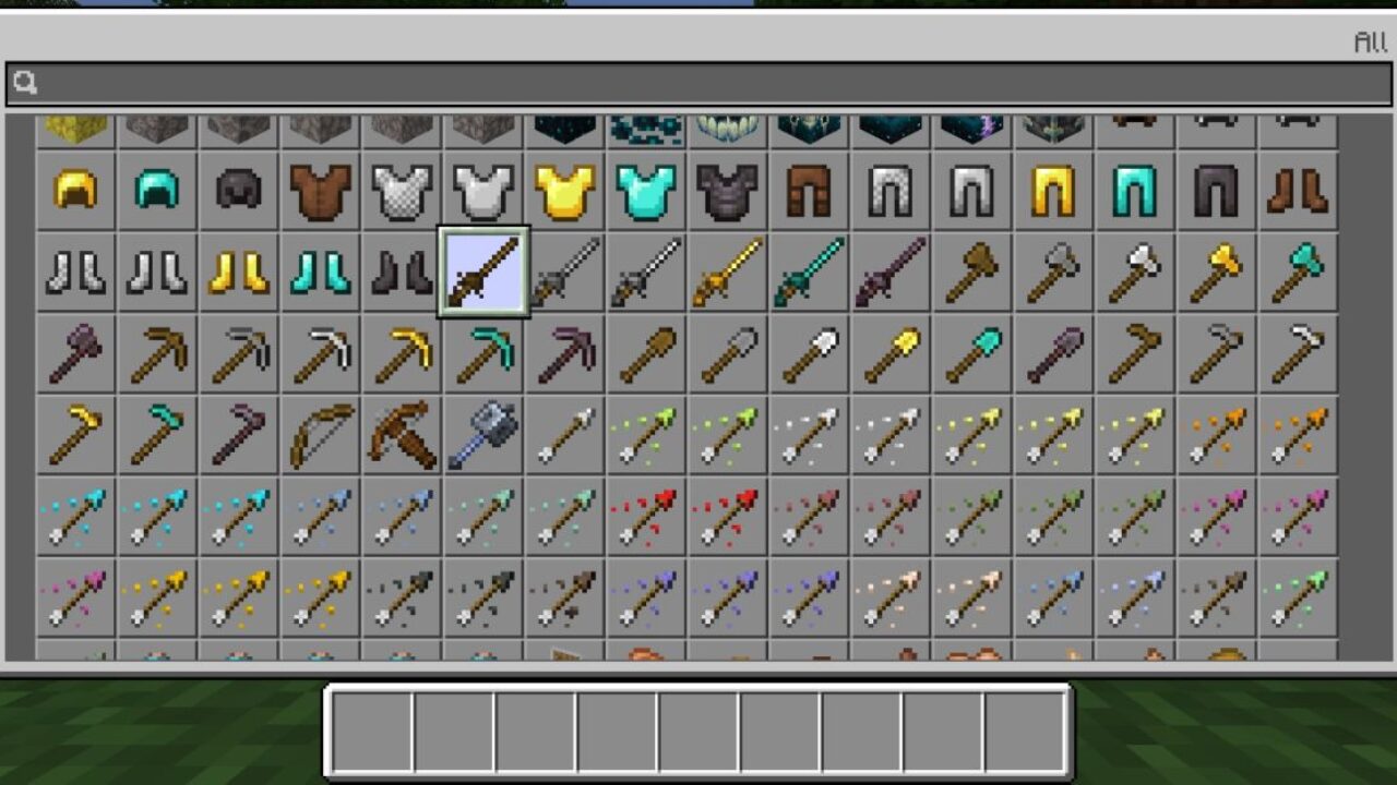 Inventory from Rapiers Texture Pack for Minecraft PE