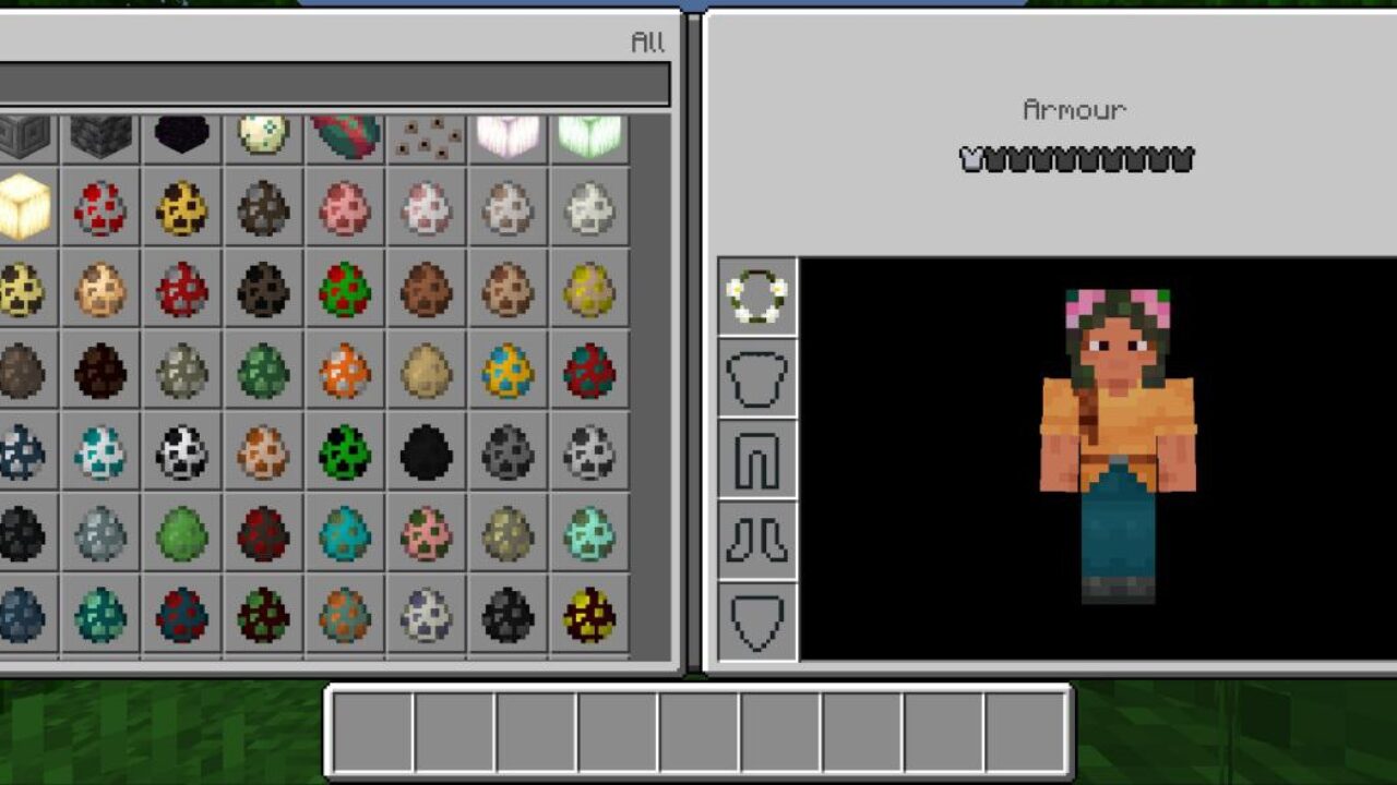 Inventory from Sanity Mod for Minecraft PE