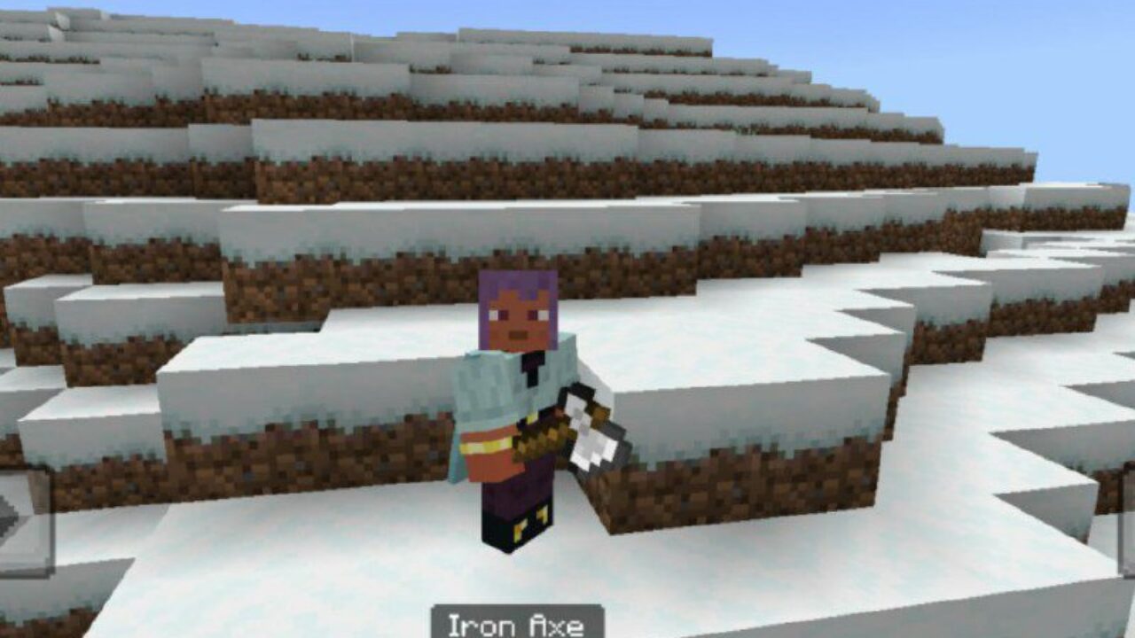 Iron Axe from Raiyons Java Combat Mod for Minecraft PE