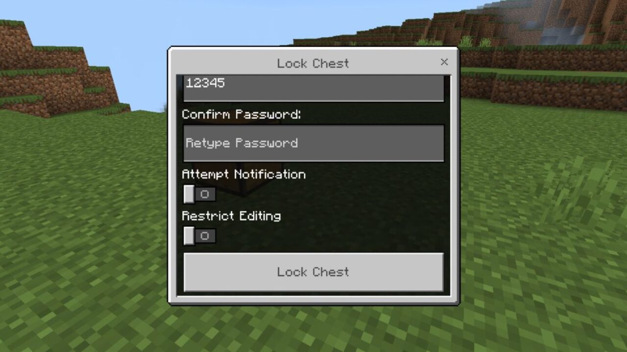 Lock Chest from Safe Storage Mod for Minecraft PE