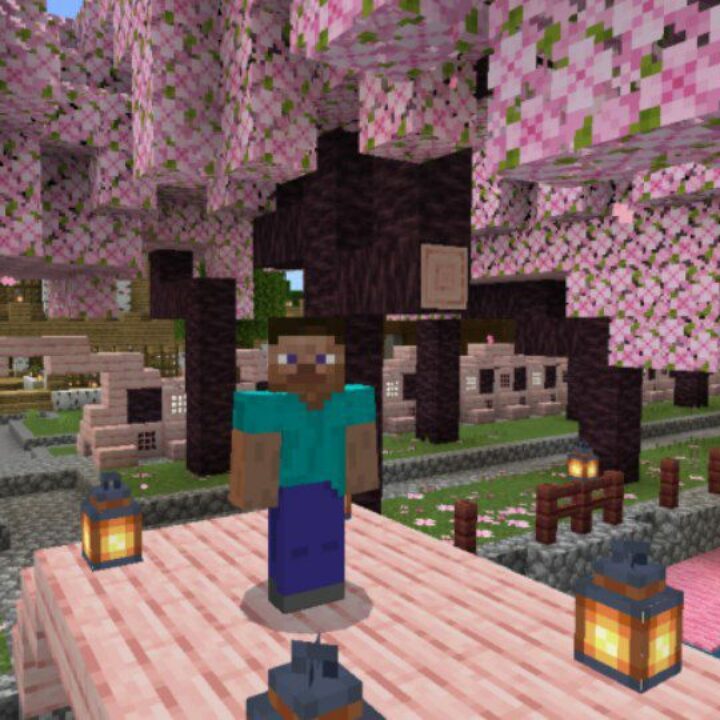 Sakura Sanctum Map for Minecraft PE