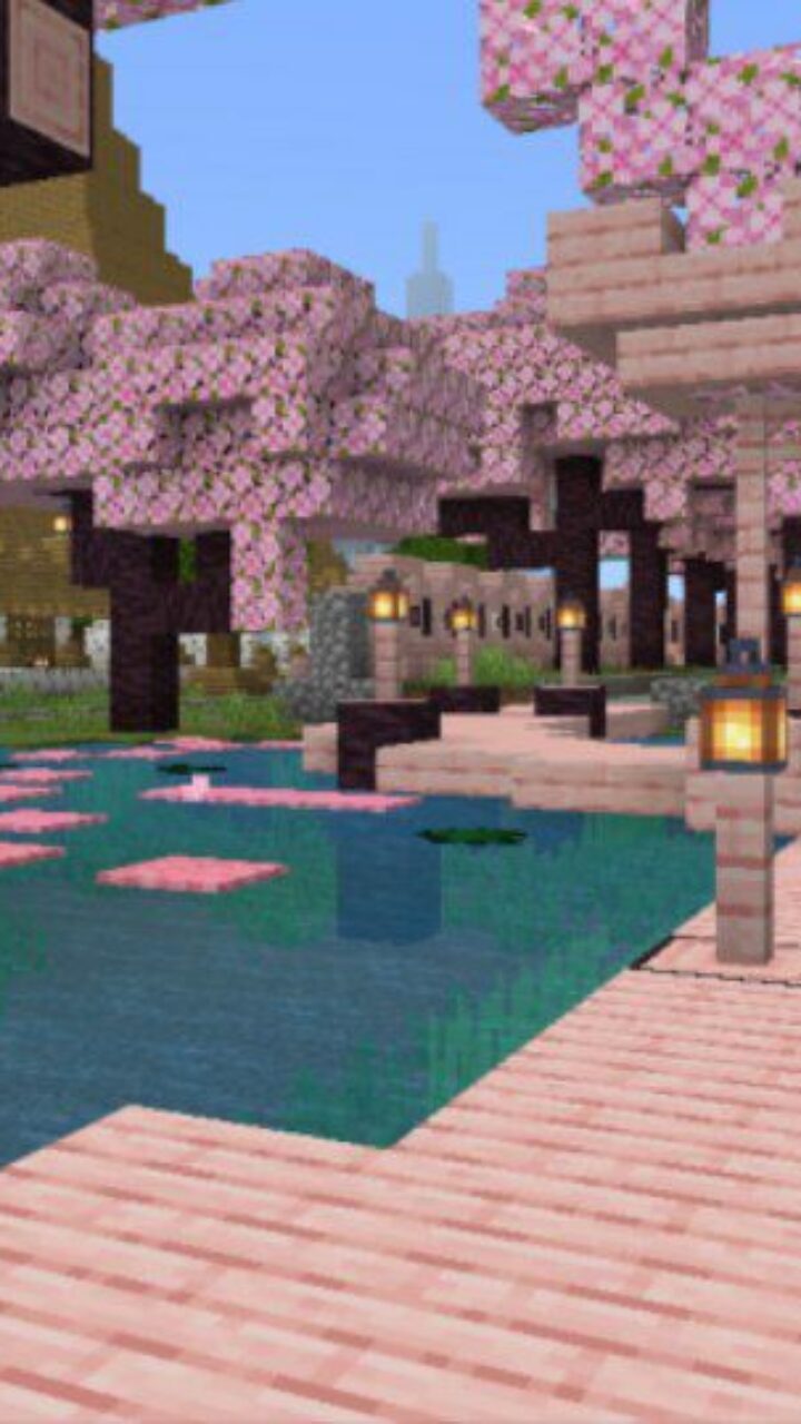 Territory from Sakura Sanctum Map for Minecraft PE