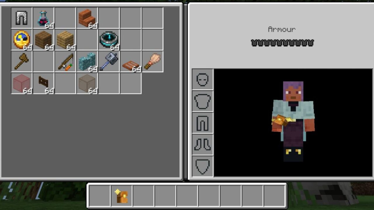 Use It from Inventory Sorter Mod for Minecraft PE