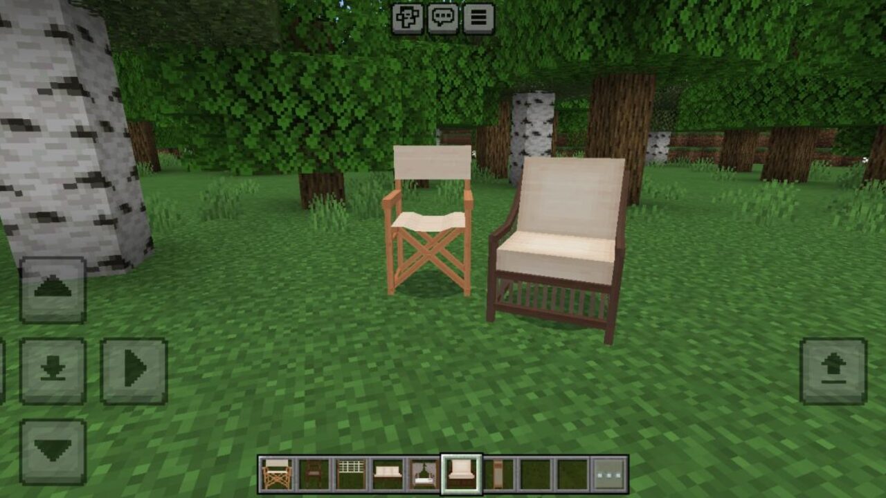 Chairs from Exotic Furniture Mod for Minecraft PE