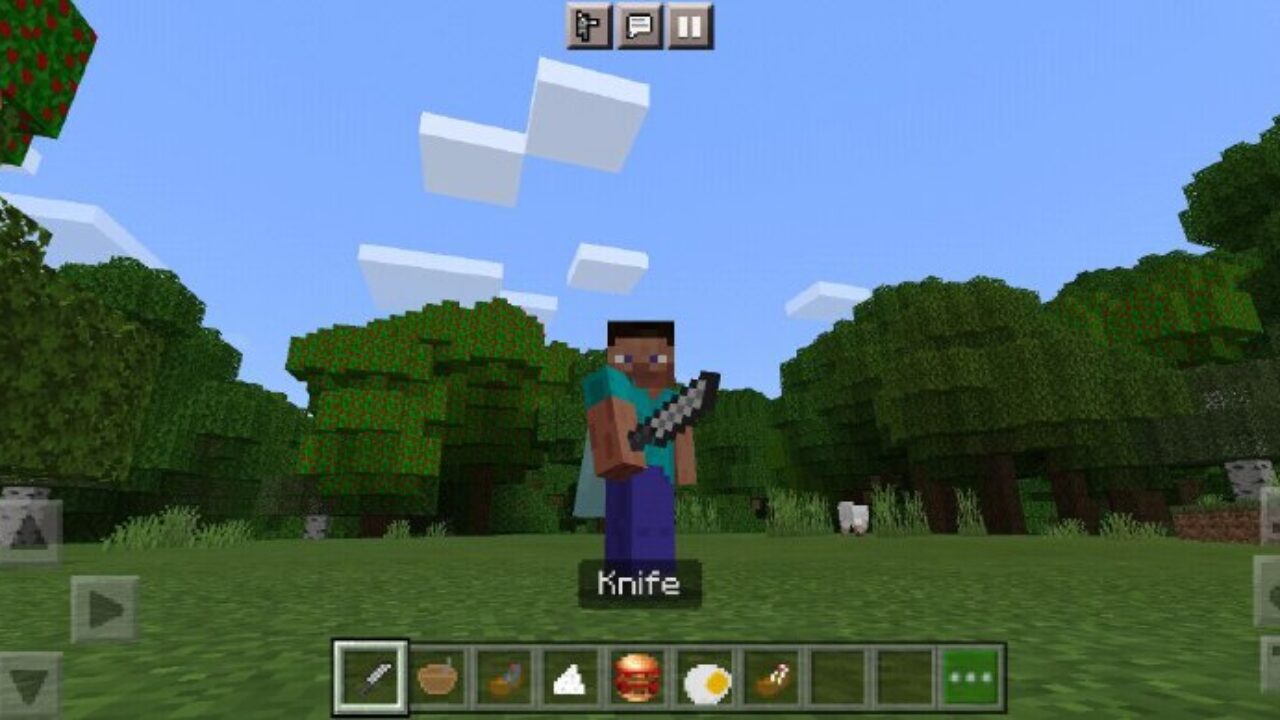 Knife from Kitchen Knives Mod for Minecraft PE