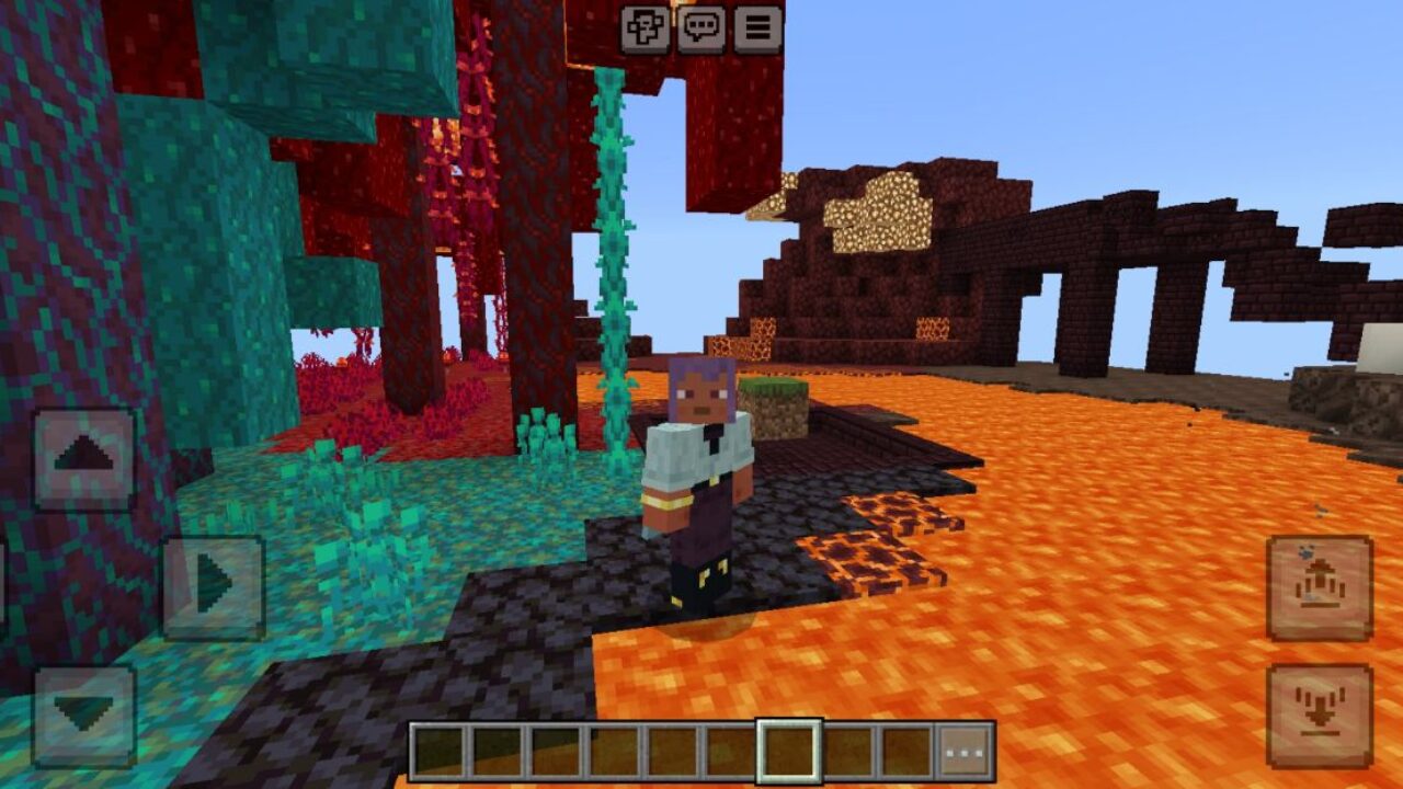 One Block Nether Island Map for Minecraft PE