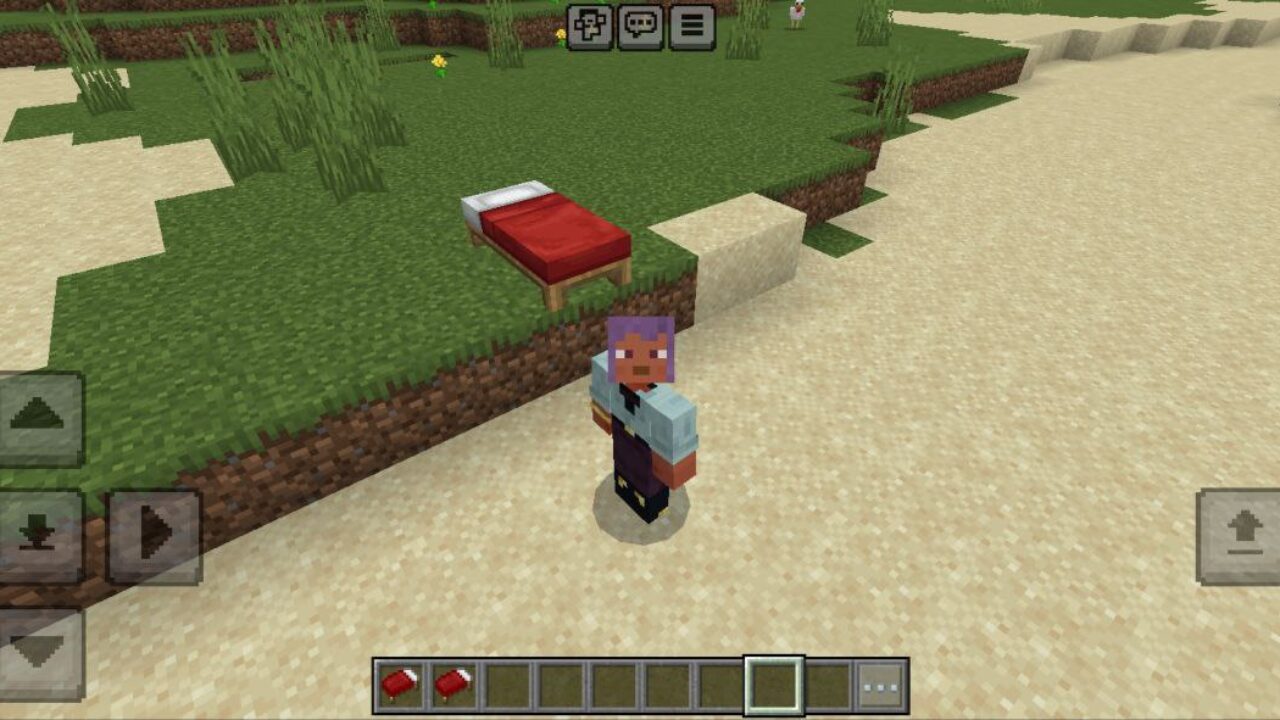 Bed from Respawn Mod for Minecraft PE