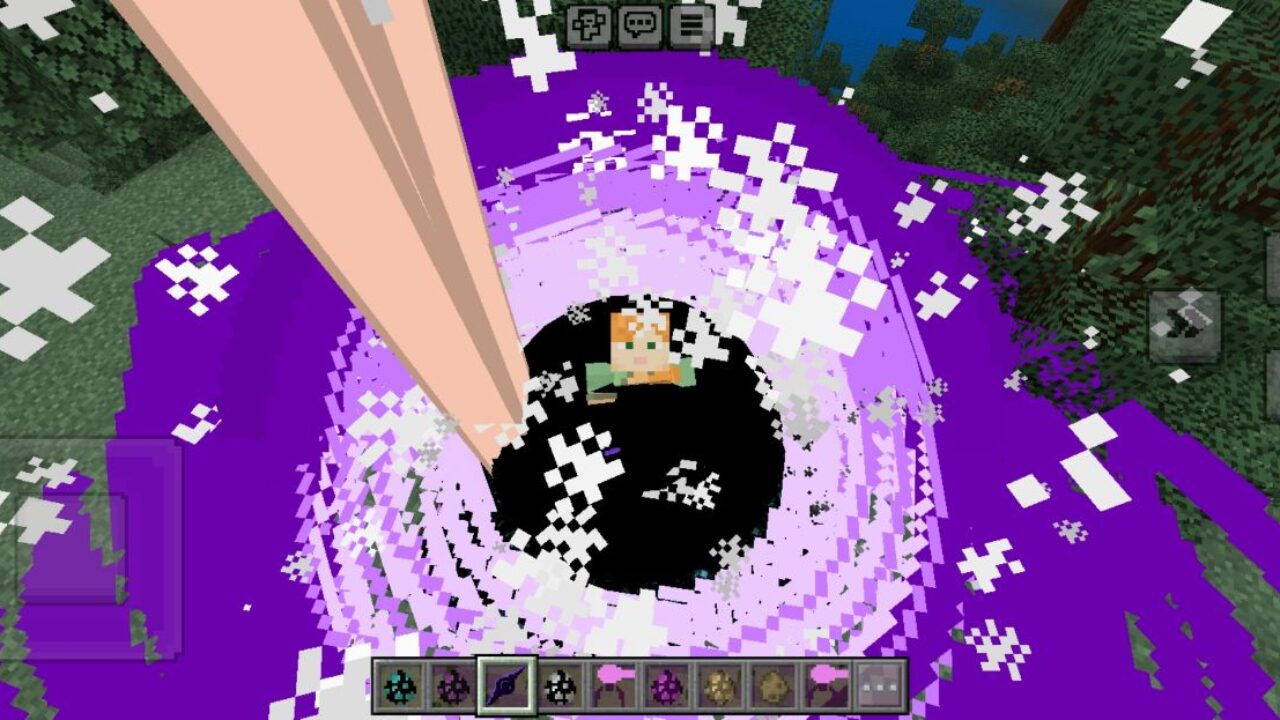 Effect from End Dangers Mod for Minecraft PE