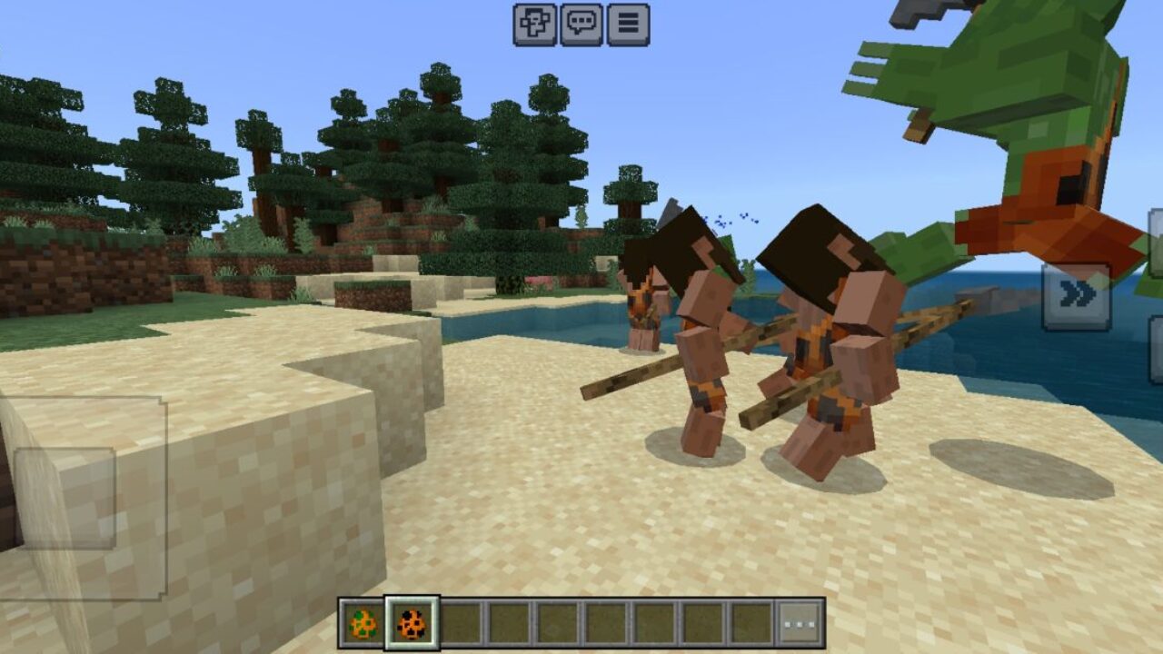 Fight from Stone Age Mod for Minecraft PE