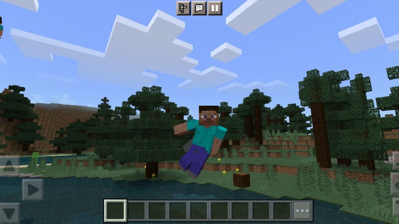 Flying from New Player Animation Texture Pack for Minecraft PE