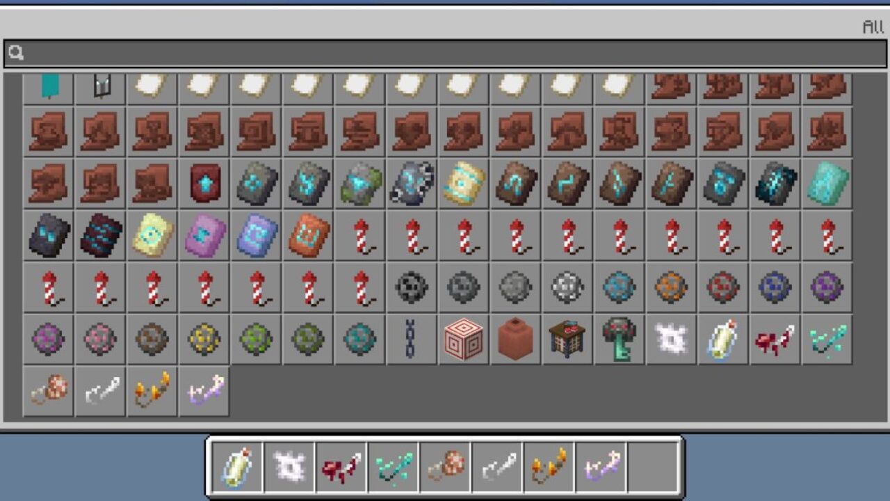 Inventory from Anglers Desire Mod for Minecraft PE