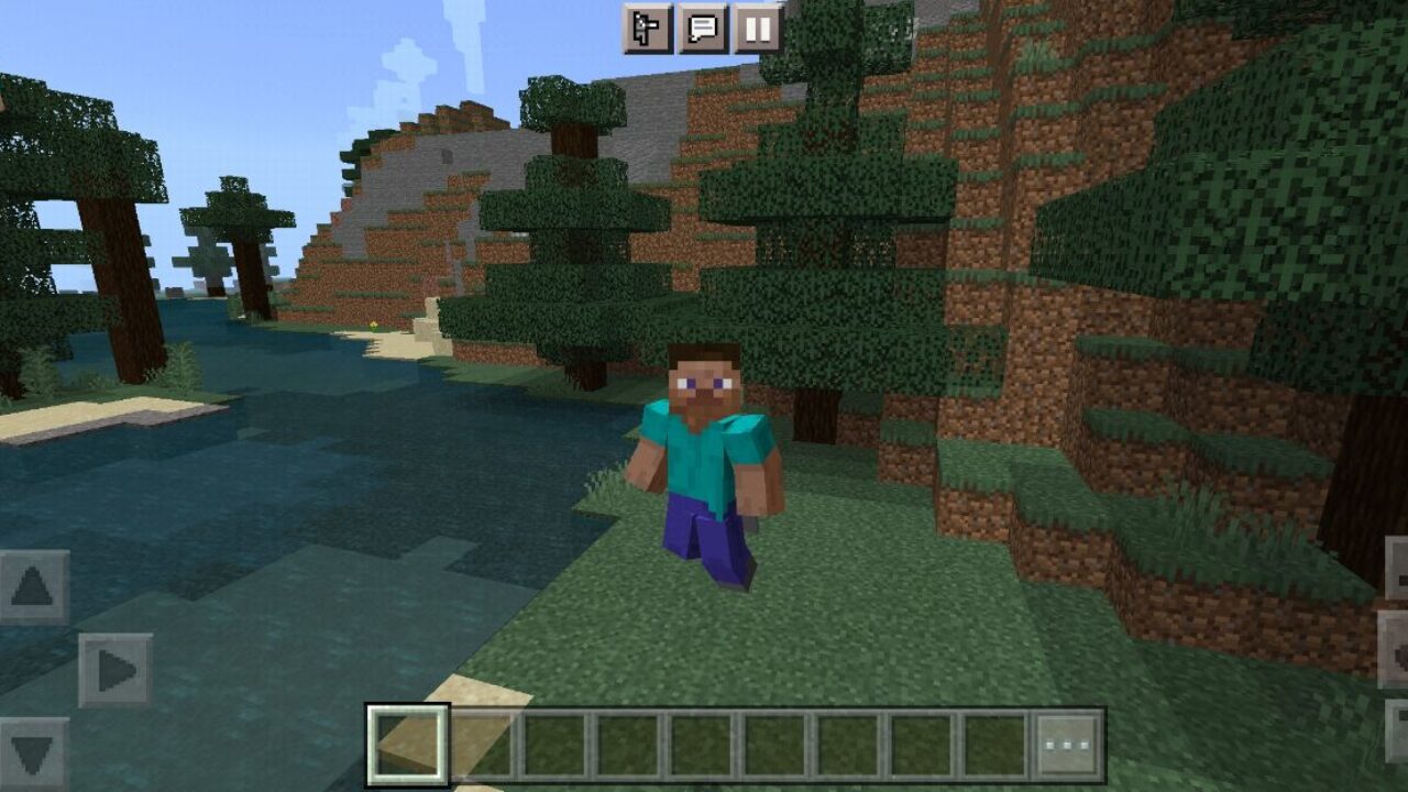 Jumping from New Player Animation Texture Pack for Minecraft PE