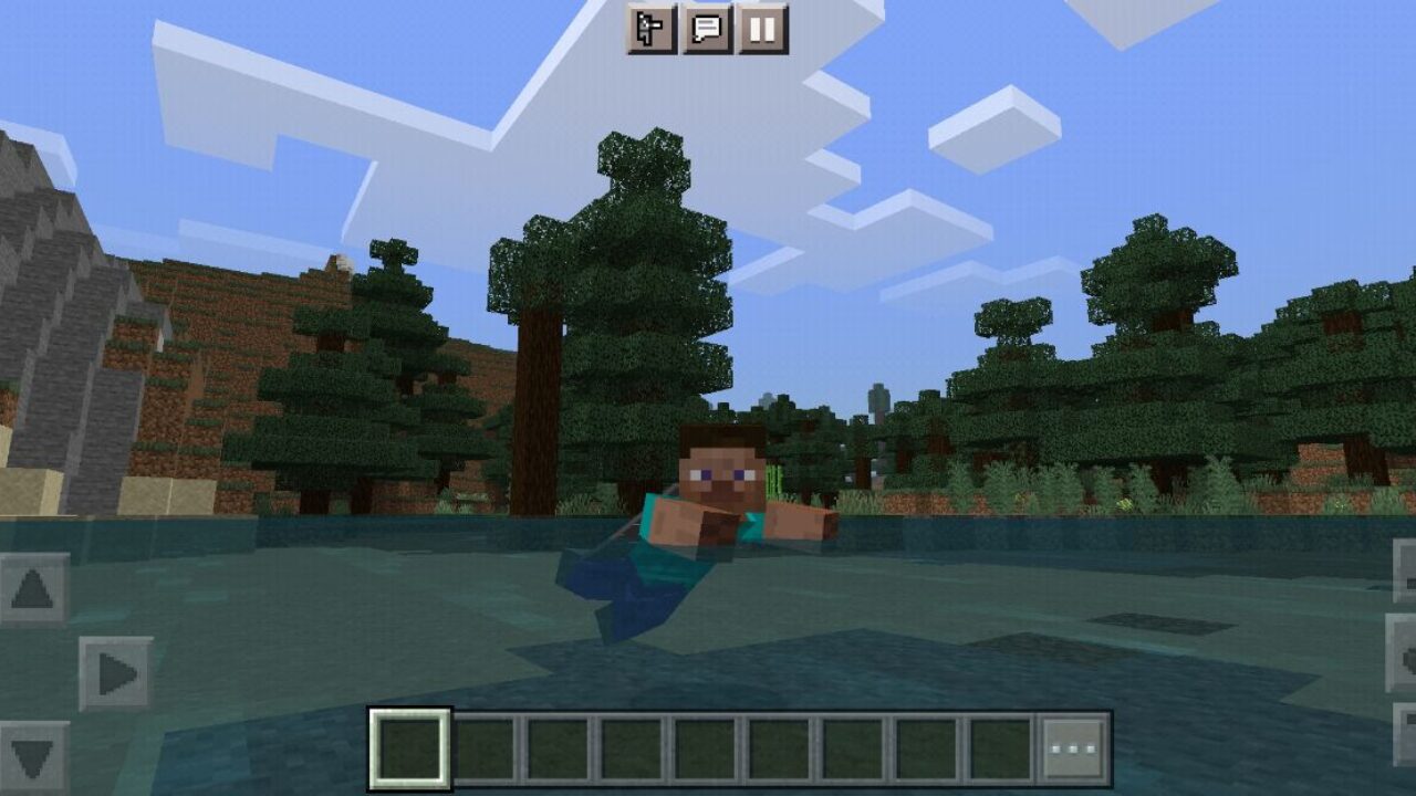 Swimming from New Player Animation Texture Pack for Minecraft PE