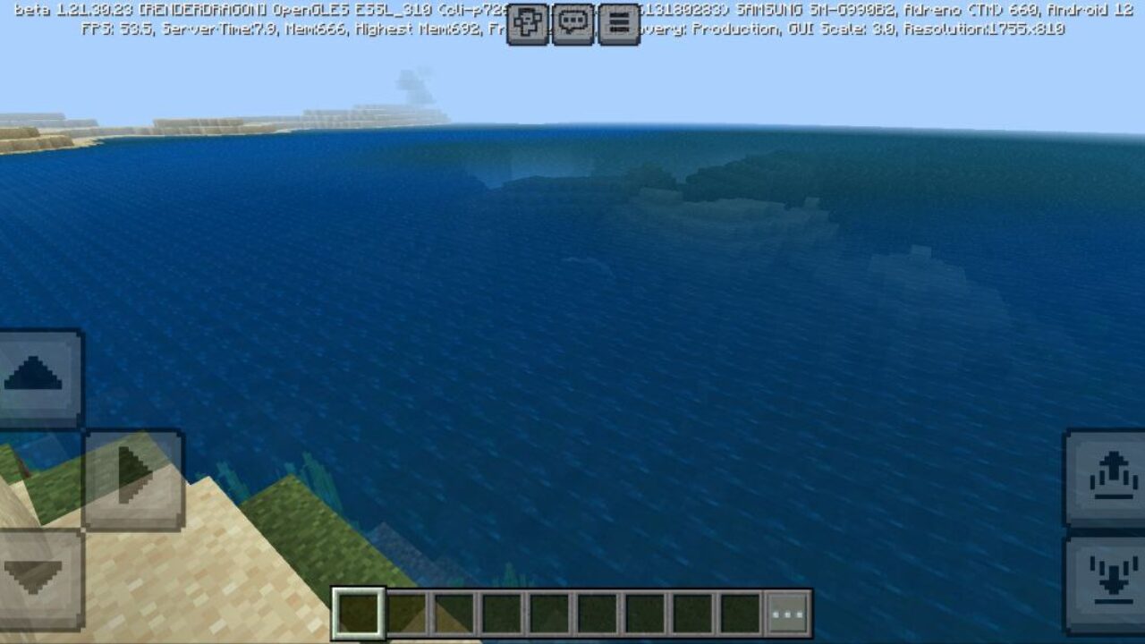 Water from Vanilla PBR Texture Pack for Minecraft PE