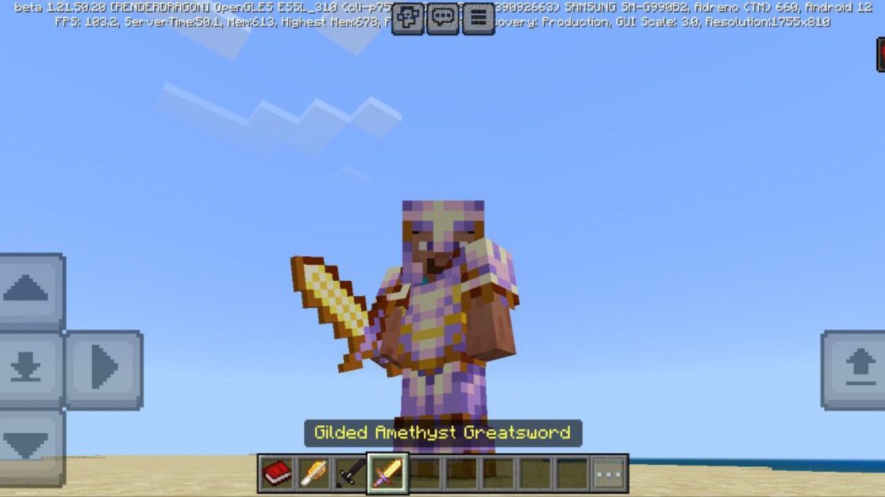 Amethyst from Alloys Mod for Minecraft PE