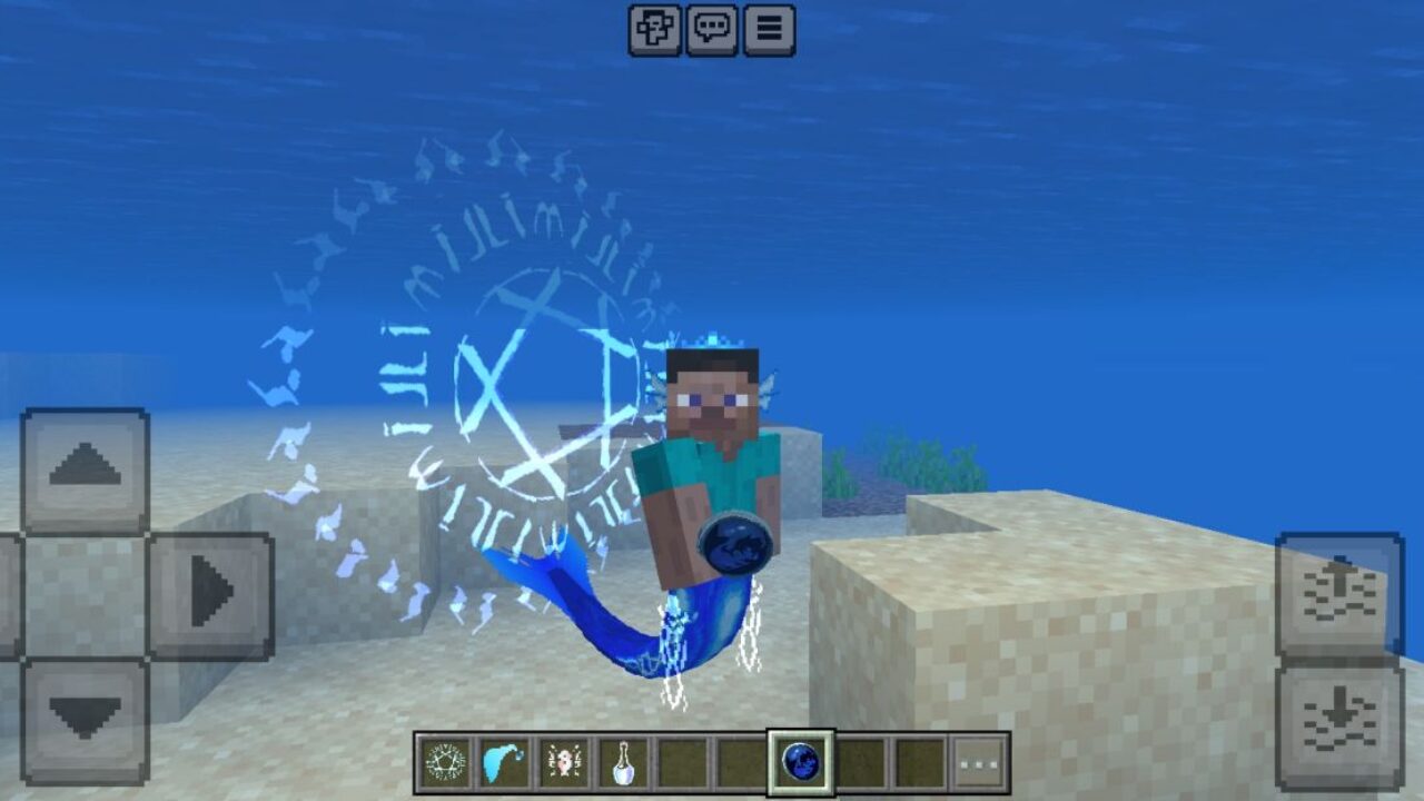 Blue from Mermaid Mod for Minecraft PE