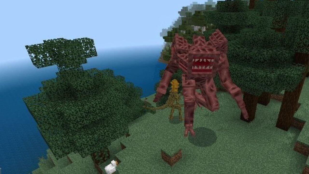 Boss from Siren Head Mod for Minecraft PE