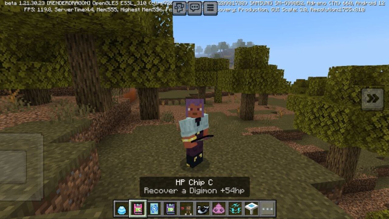 Chip from Digital World Mod for Minecraft PE