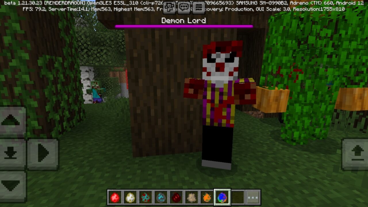 Clown from Halloween Mod for Minecraft PE