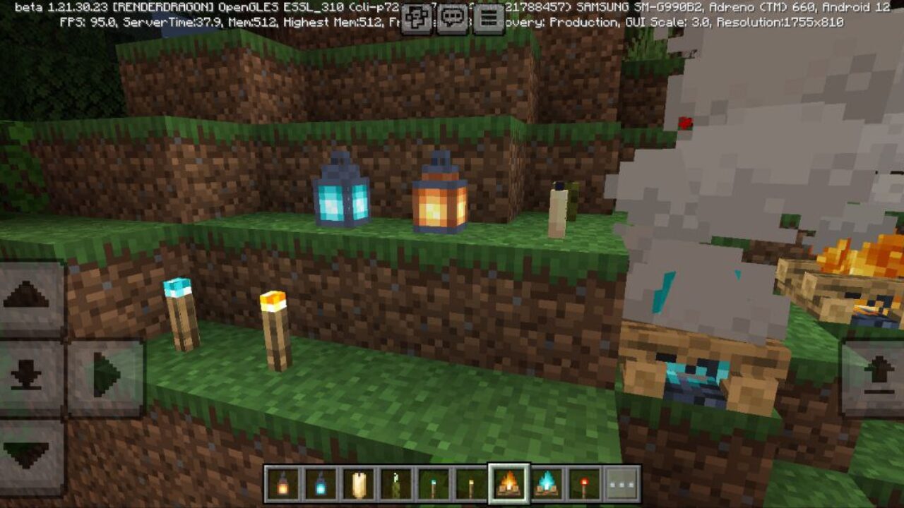 Dynamic Light Mod for Minecraft PE