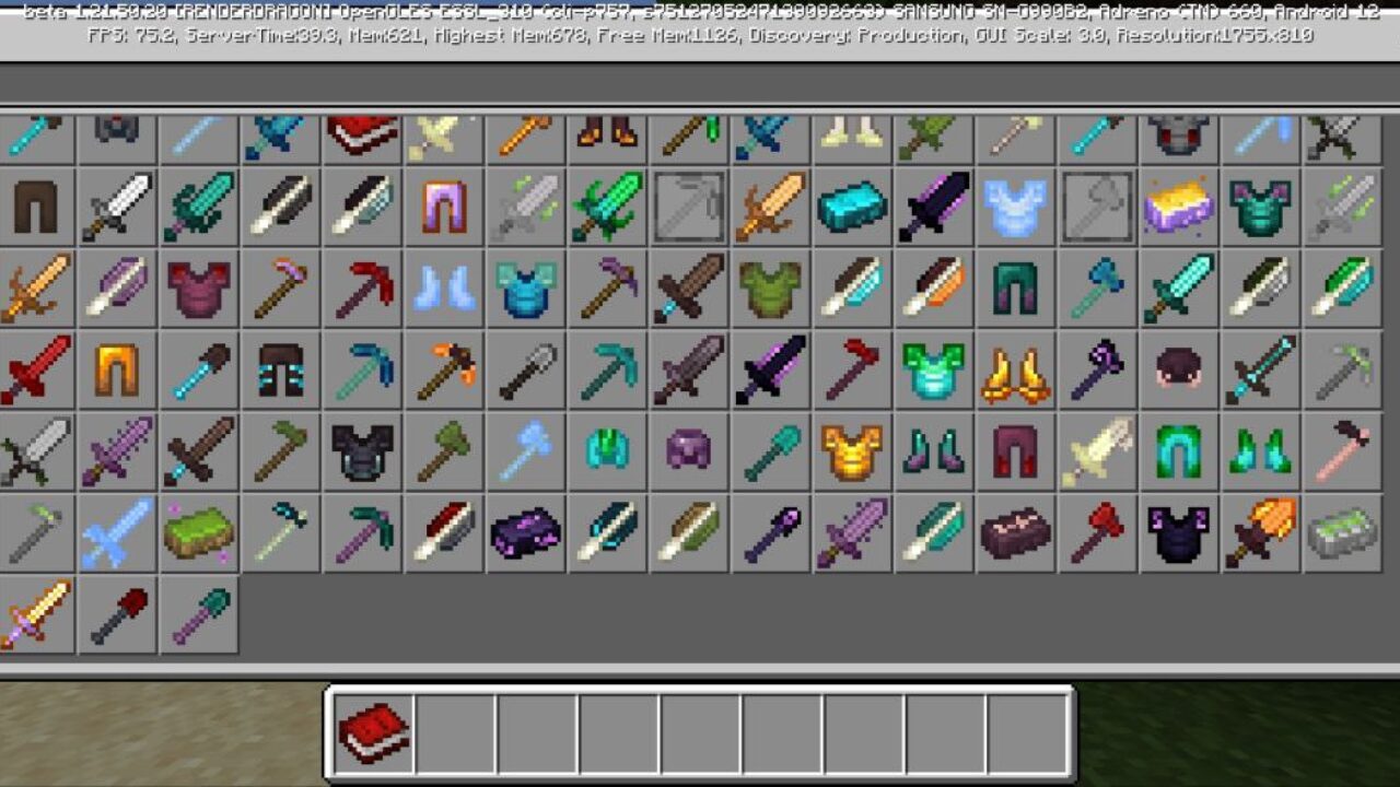 Inventory from Alloys Mod for Minecraft PE