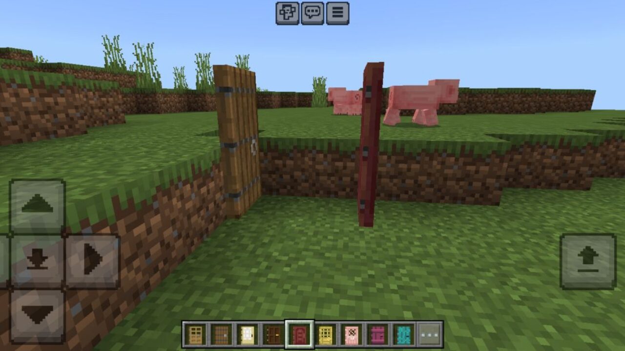 Open from Double Doors Mod for Minecraft PE