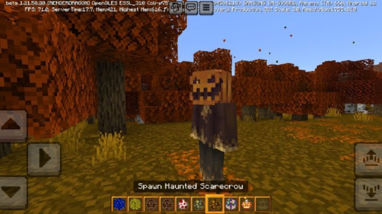 Scarecrow from Scares of Cube Mod for Minecraft PE