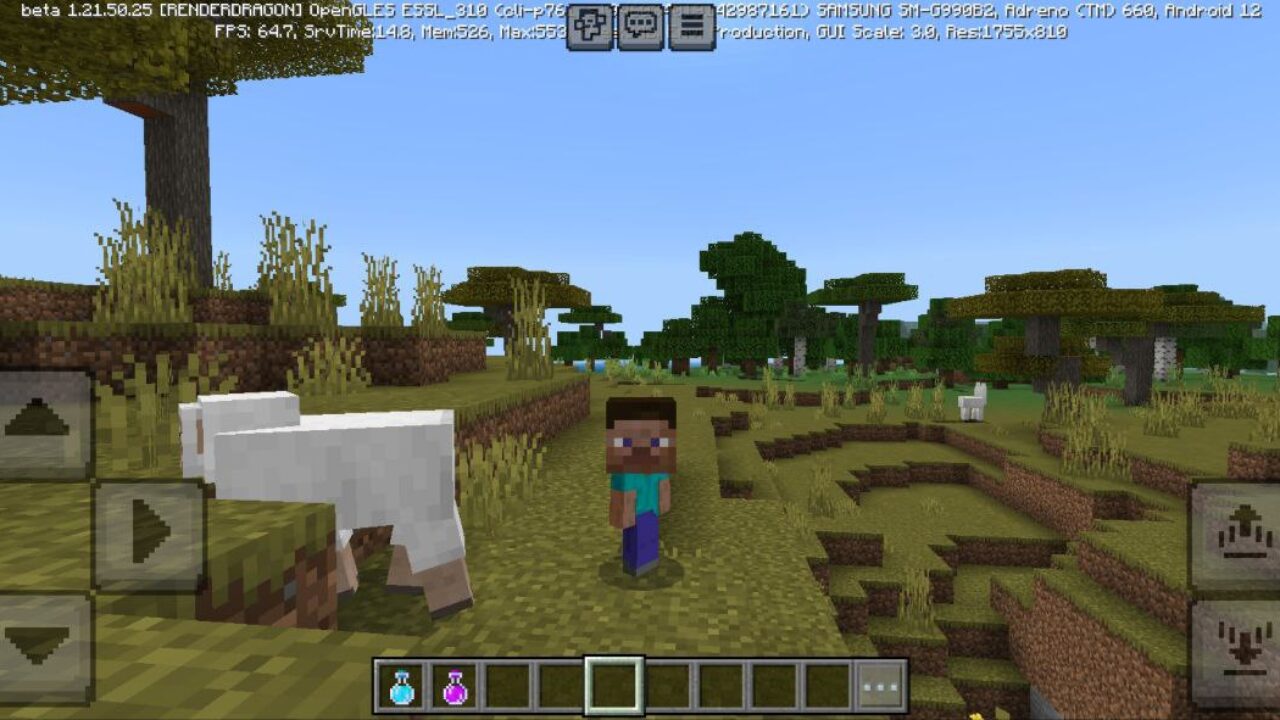 Sheep from Transform into Baby Mod for Minecraft PE