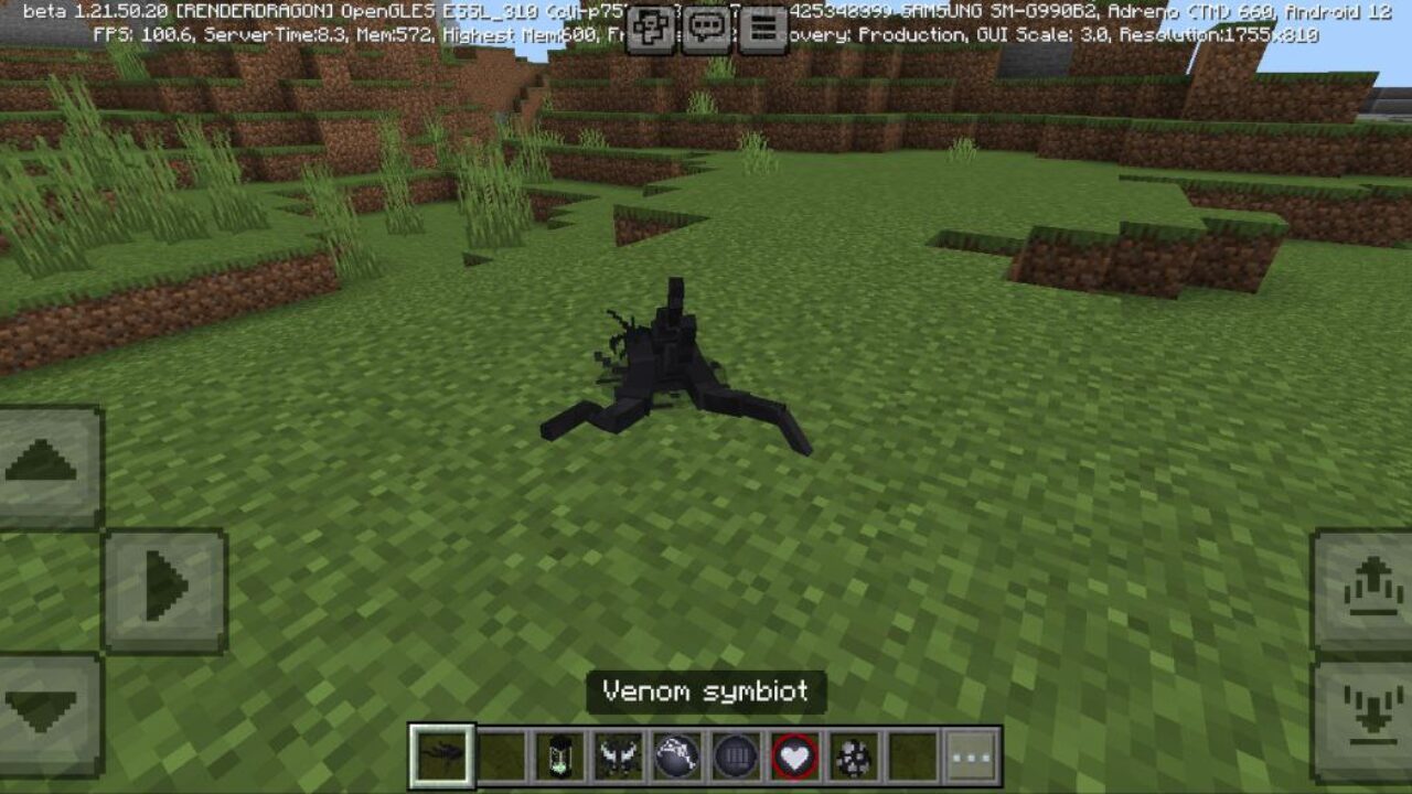 Symbiot from Venom Mod for Minecraft PE