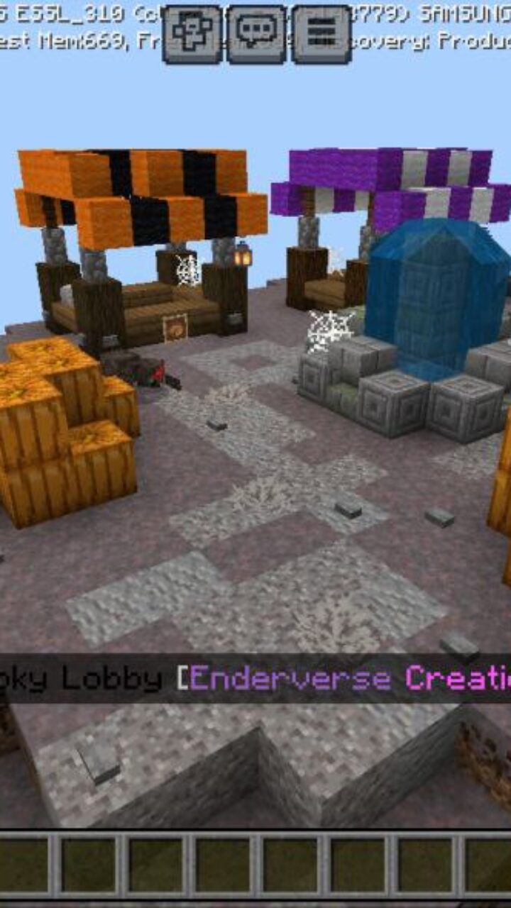 Top View from Spooky Lobby Map for Minecraft PE