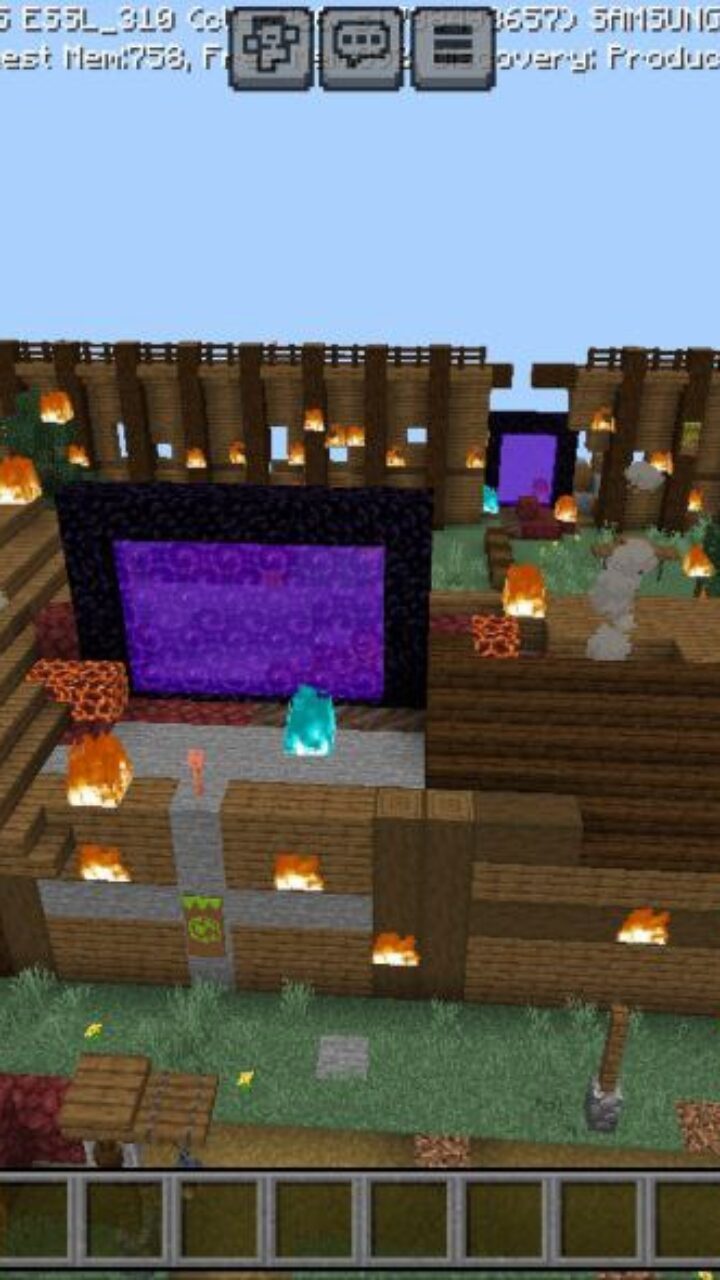 Top view from Universe 467 Map for Minecraft PE