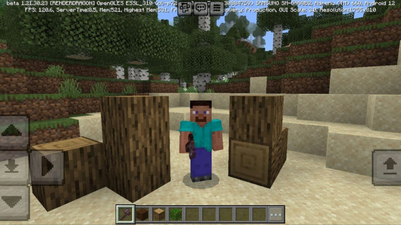 Tree Capitator Mod for Minecraft PE