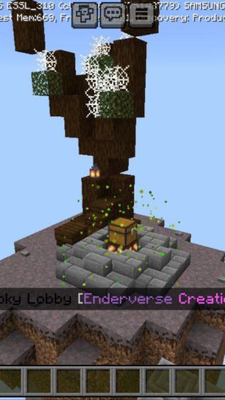 Tree from Spooky Lobby Map for Minecraft PE