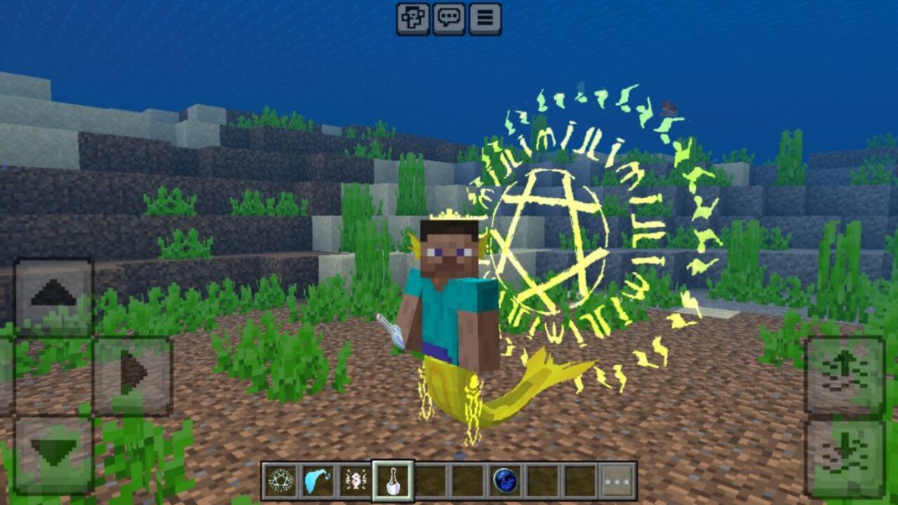 Yellow from Mermaid Mod for Minecraft PE