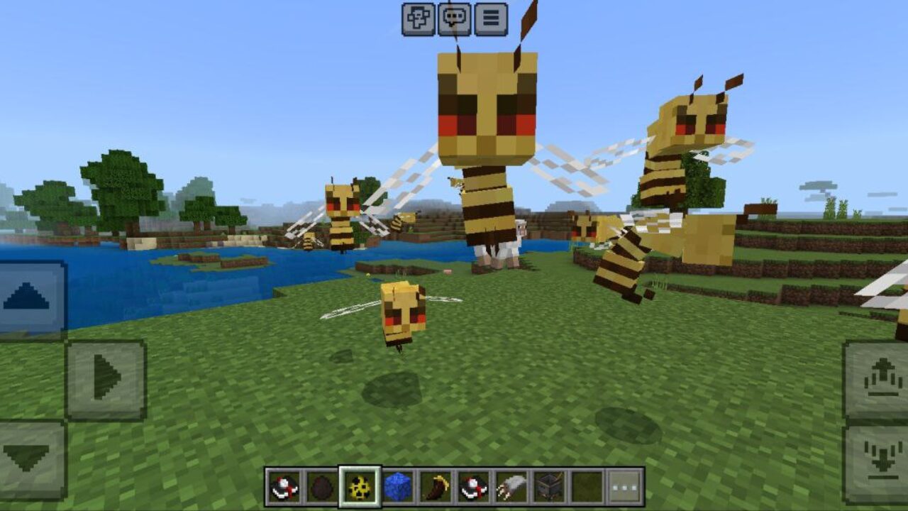 Angry Bees from Scary Nights Mod for Minecraft PE