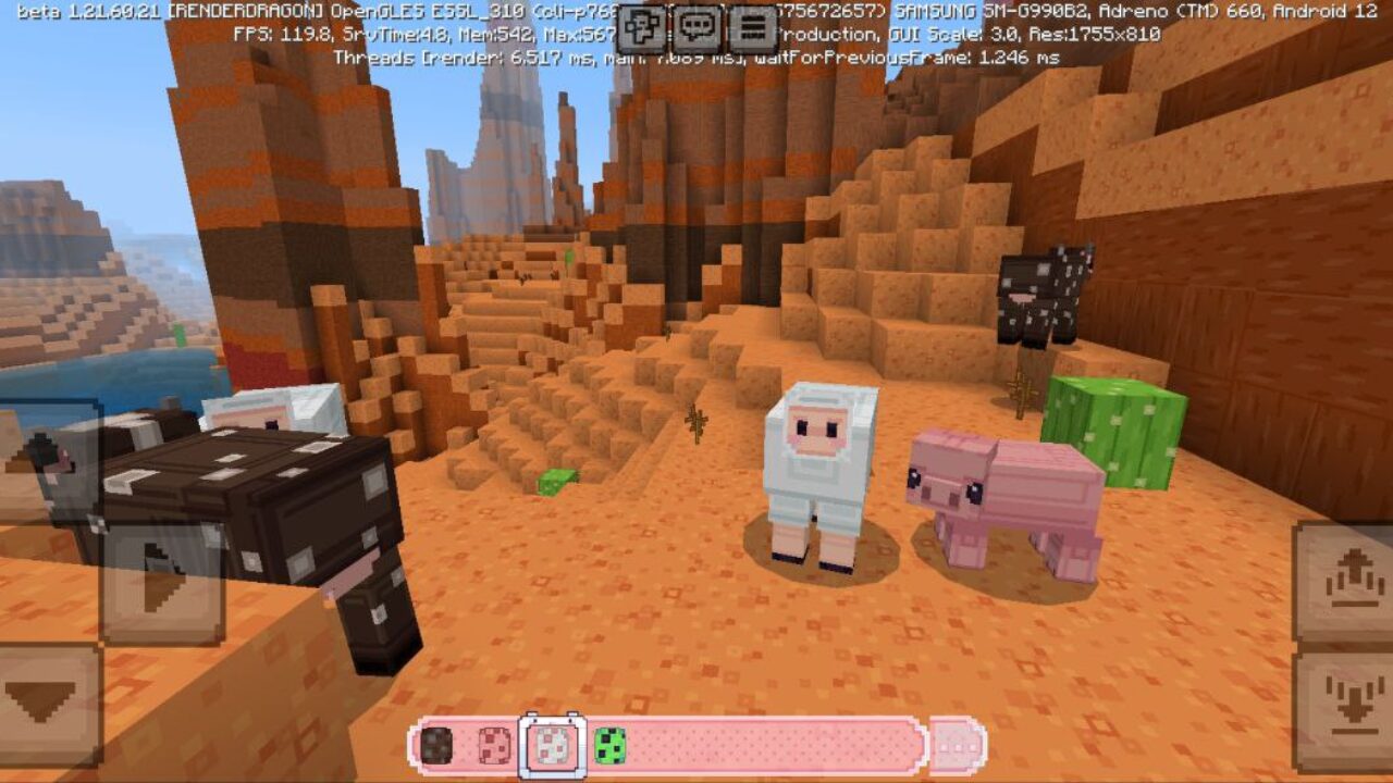 Animals from Cute 32x Texture Pack for Minecraft PE