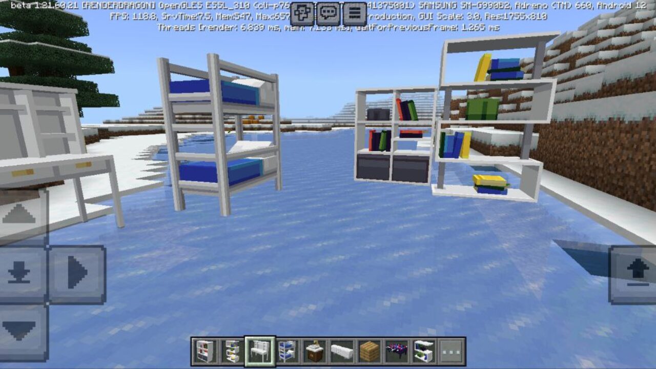 Bed from 1000 Furniture Mod for Minecraft PE