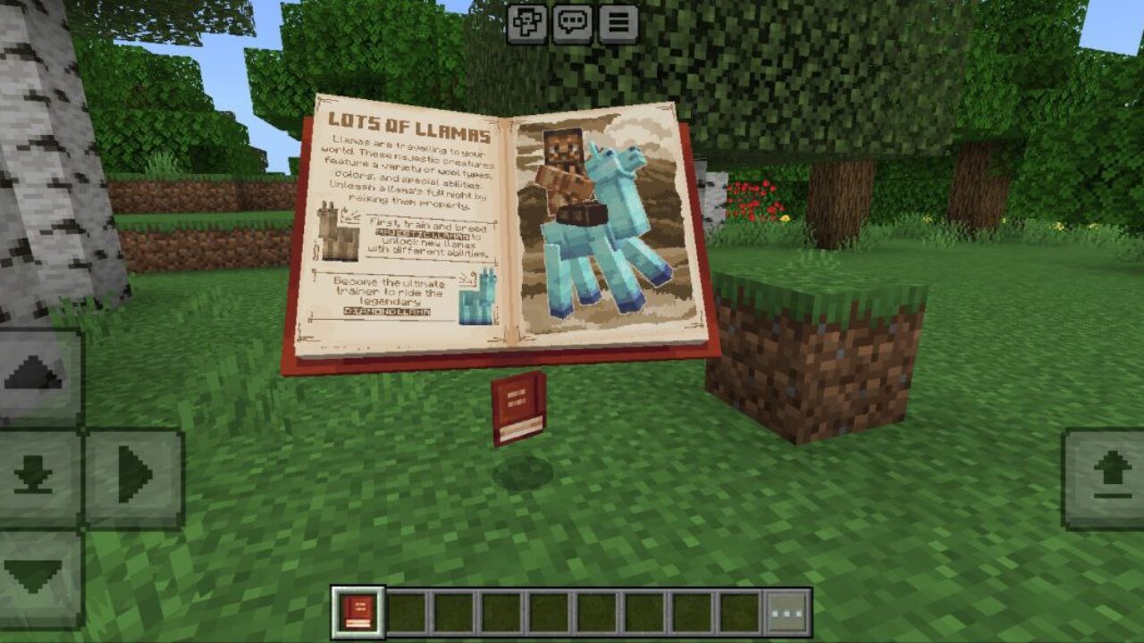 Book from My Little Llama Mod for Minecraft PE