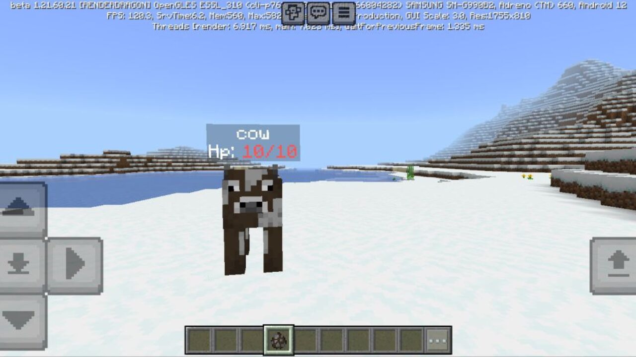 Cow from Entity Tag Mod for Minecraft PE