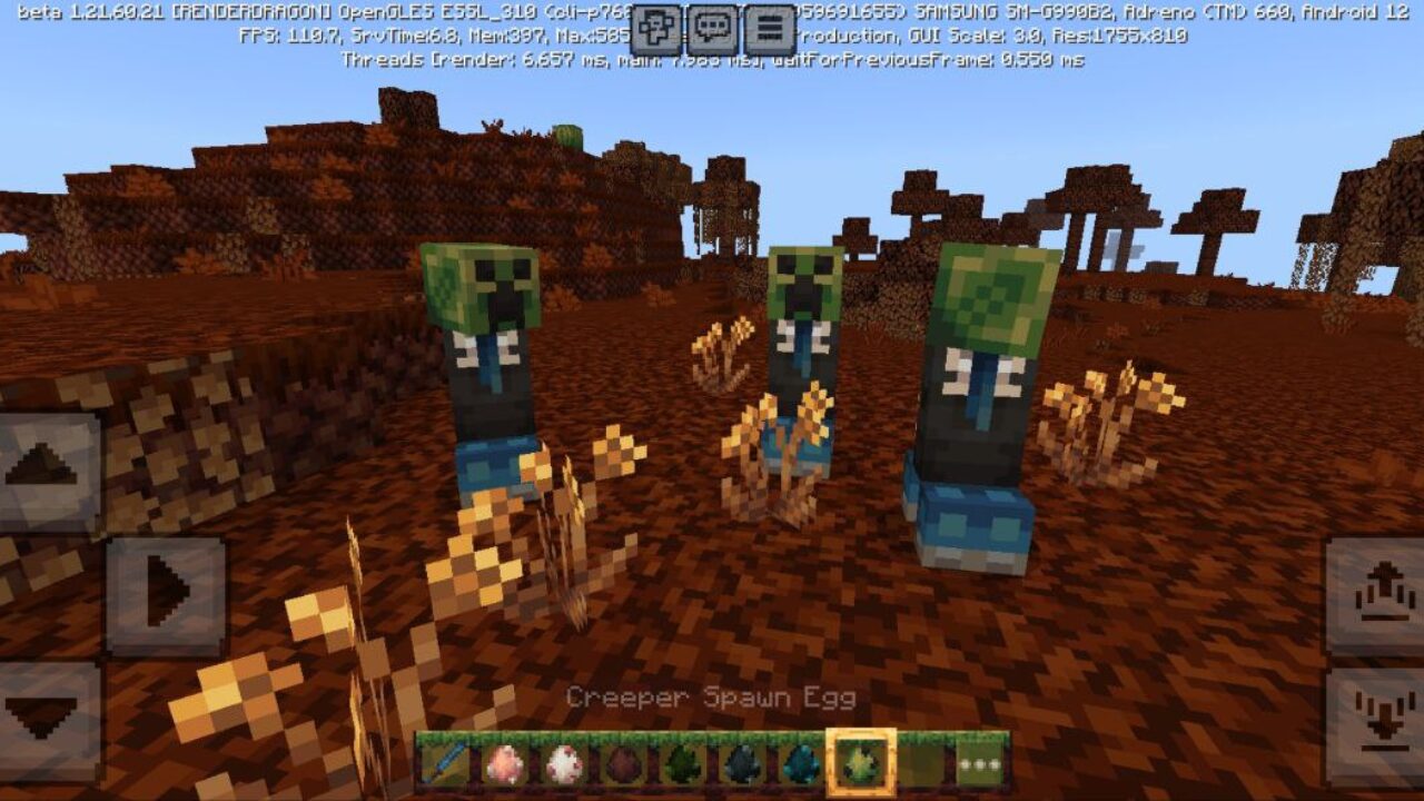 Creeper from Dark Academia Texture Pack for Minecraft PE