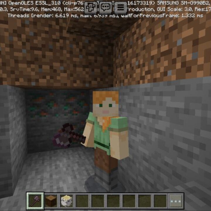 Falling Minerals and Trees Mod for Minecraft PE