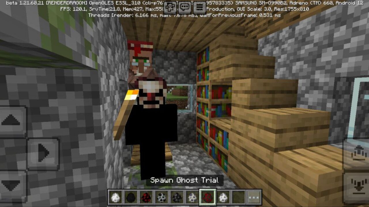 Ghost from The Man in the Shadow Mod for Minecraft PE